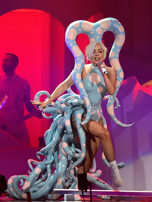 PHOTOS: Lady Gaga unveils new costumes on 'ARTPOP Ball'